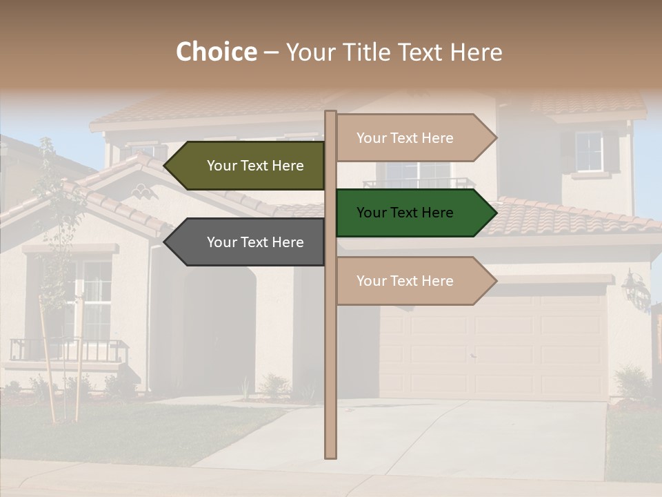 Nice Burbs Neighborhood PowerPoint Template