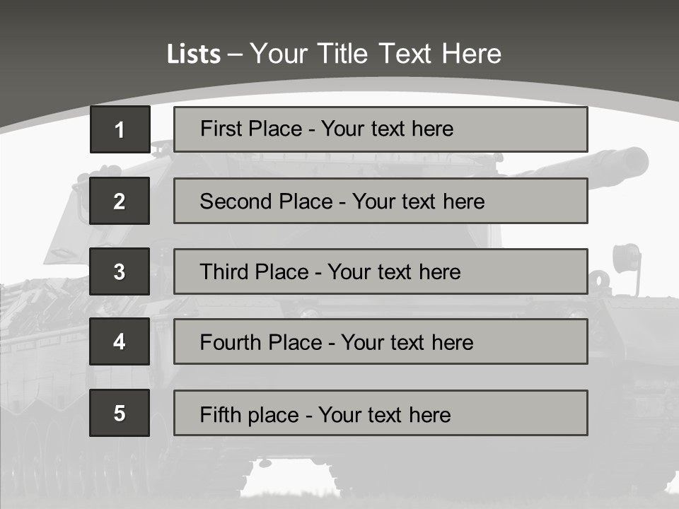 Allied Armored Aggressive PowerPoint Template