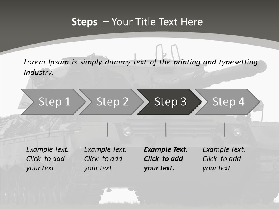 Allied Armored Aggressive PowerPoint Template