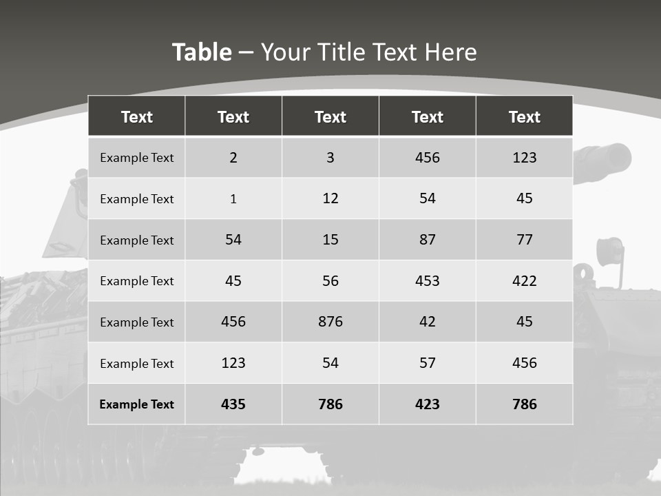 Allied Armored Aggressive PowerPoint Template