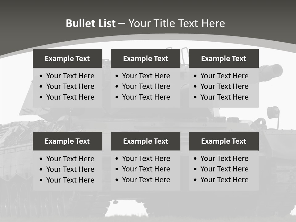 Allied Armored Aggressive PowerPoint Template
