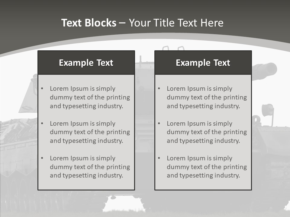 Allied Armored Aggressive PowerPoint Template