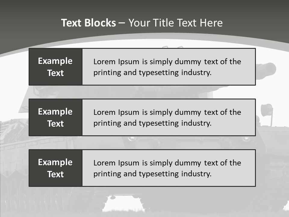 Allied Armored Aggressive PowerPoint Template