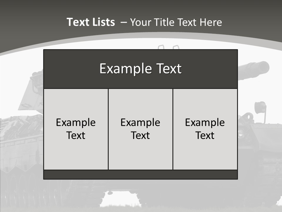 Allied Armored Aggressive PowerPoint Template