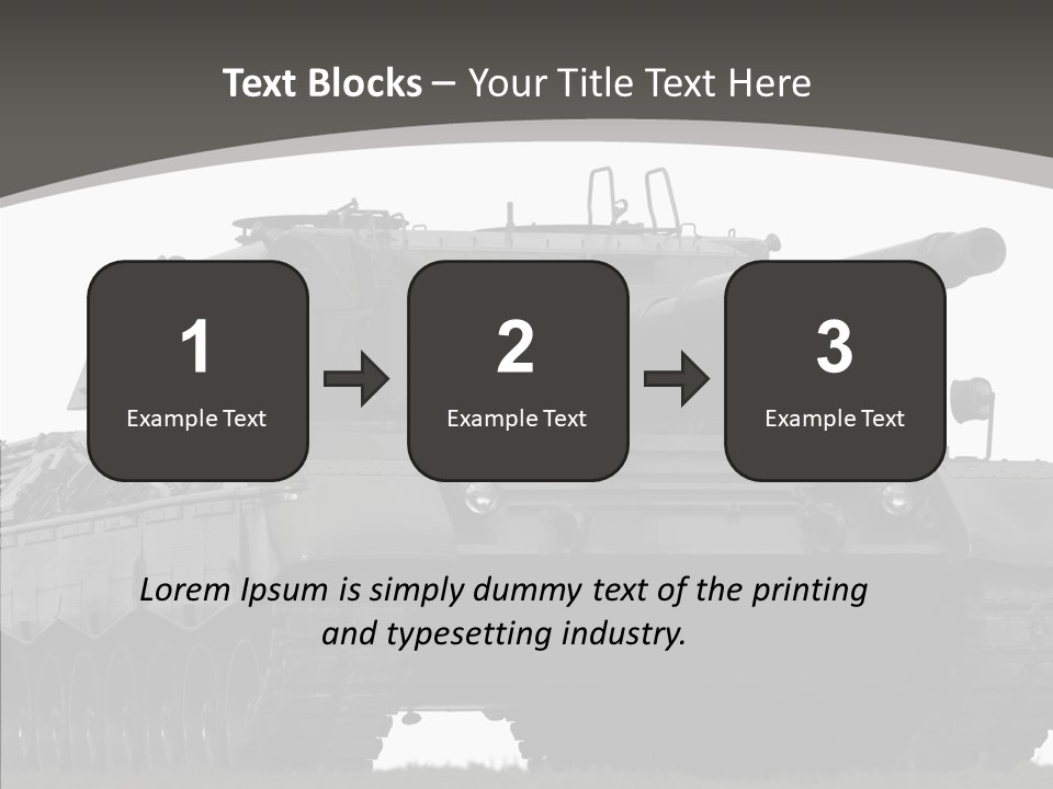 Allied Armored Aggressive PowerPoint Template