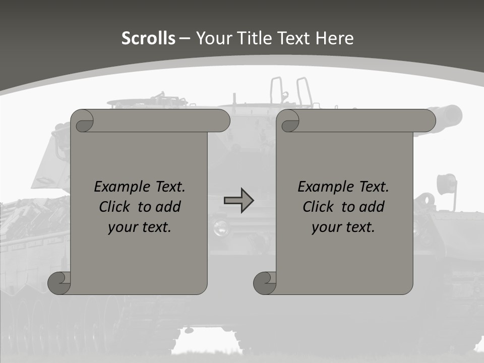 Allied Armored Aggressive PowerPoint Template