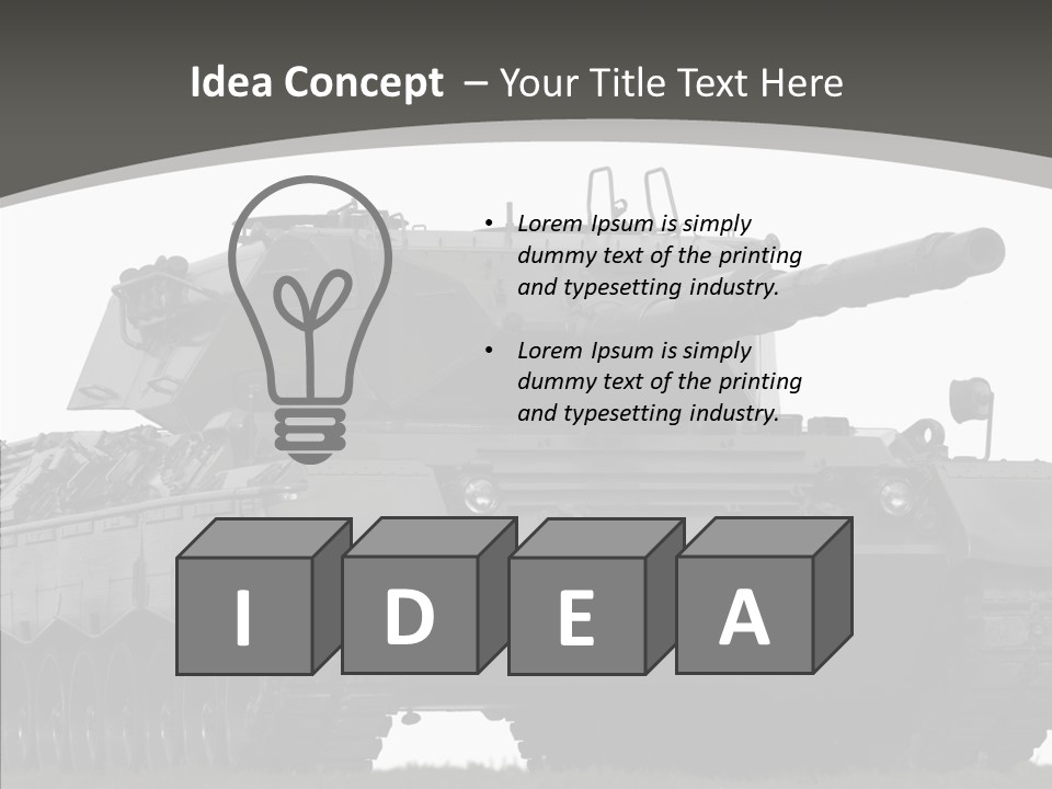 Allied Armored Aggressive PowerPoint Template