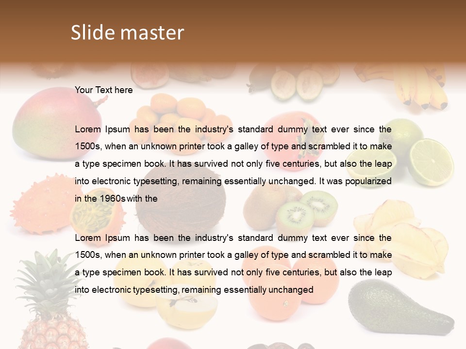 Cumquat Orange Tropical PowerPoint Template