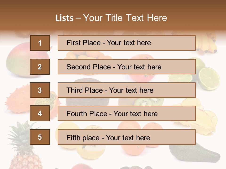 Cumquat Orange Tropical PowerPoint Template