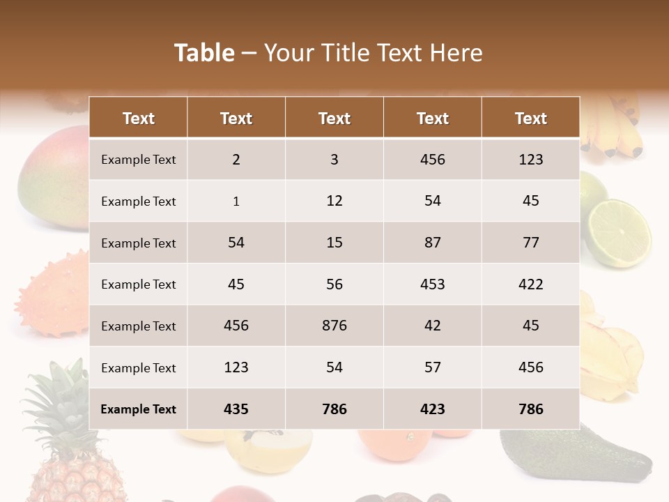 Cumquat Orange Tropical PowerPoint Template