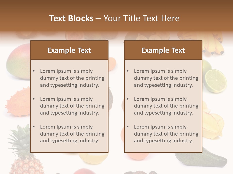 Cumquat Orange Tropical PowerPoint Template