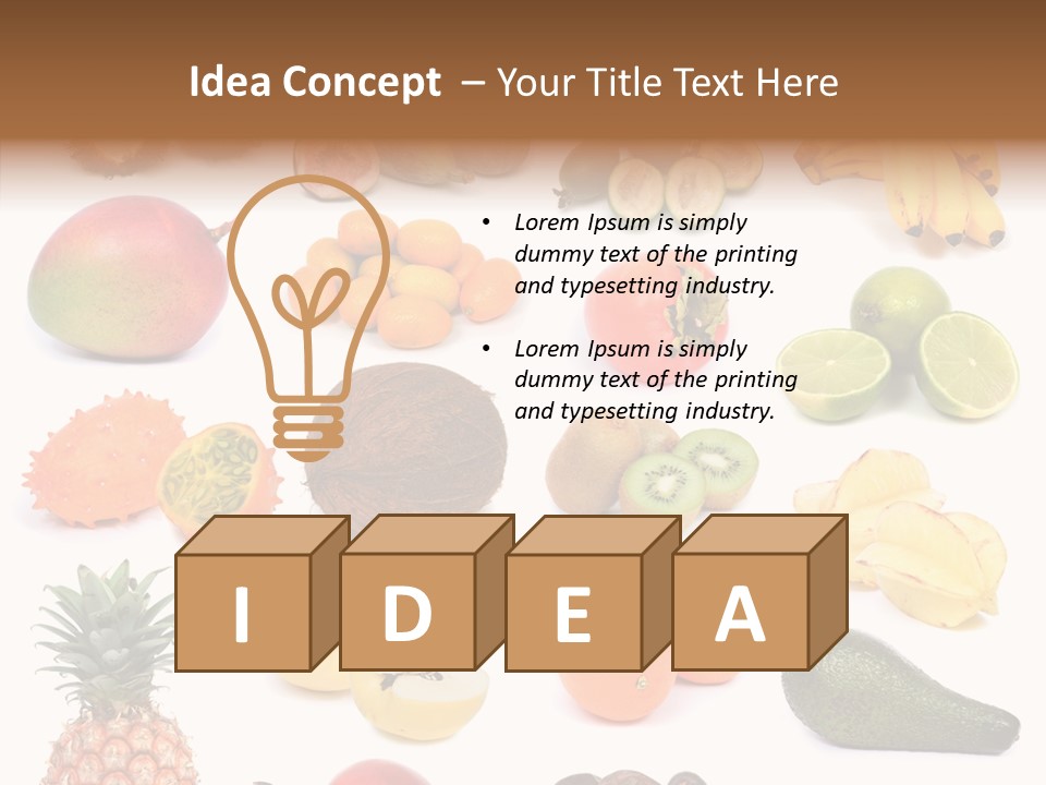 Cumquat Orange Tropical PowerPoint Template