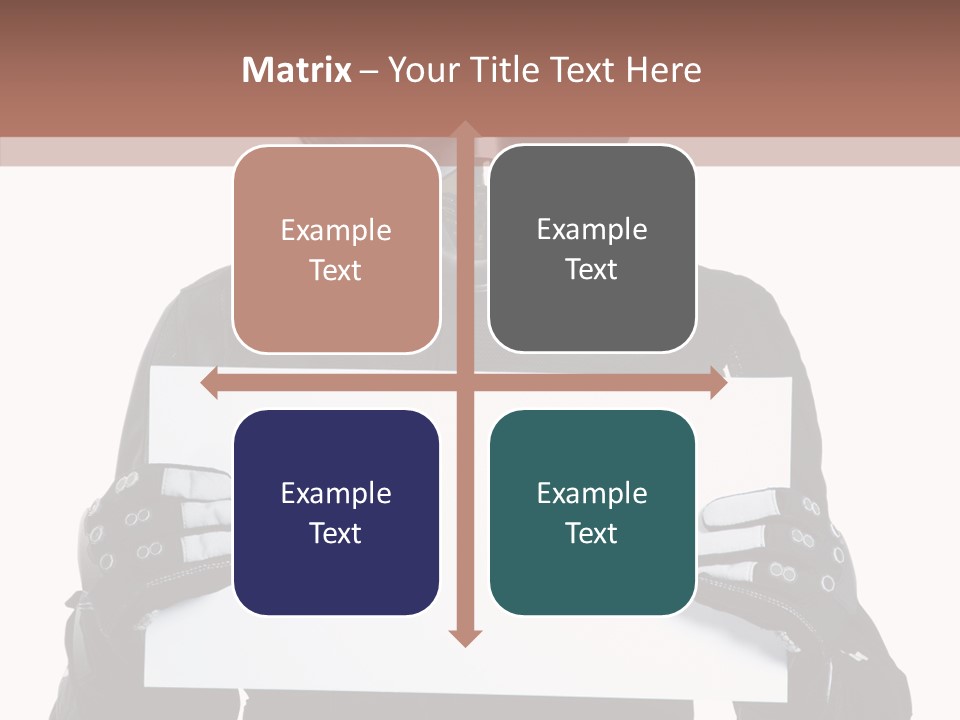 Showing Black Banner PowerPoint Template