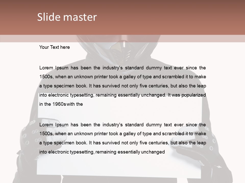 Showing Black Banner PowerPoint Template