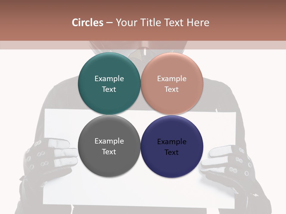 Showing Black Banner PowerPoint Template