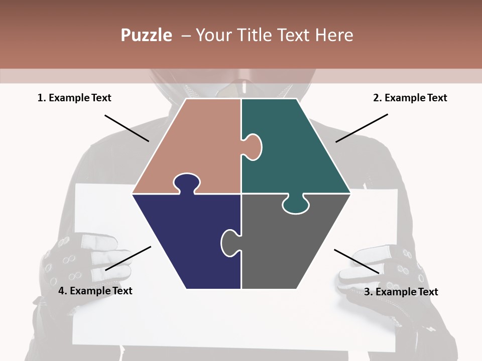 Showing Black Banner PowerPoint Template