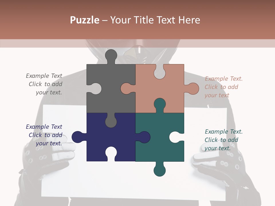 Showing Black Banner PowerPoint Template