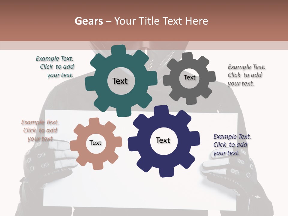 Showing Black Banner PowerPoint Template