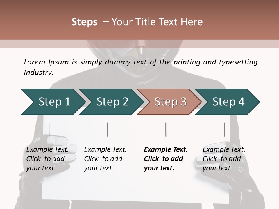 Showing Black Banner PowerPoint Template