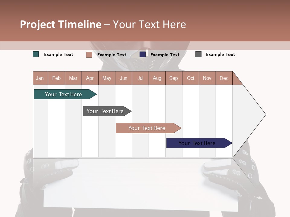 Showing Black Banner PowerPoint Template