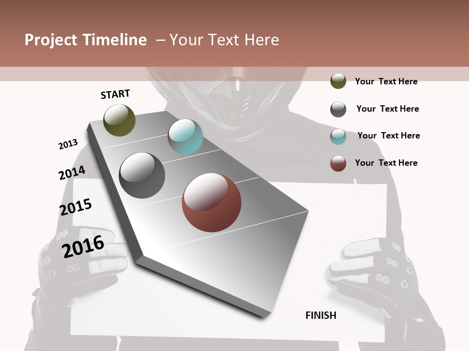 Showing Black Banner PowerPoint Template