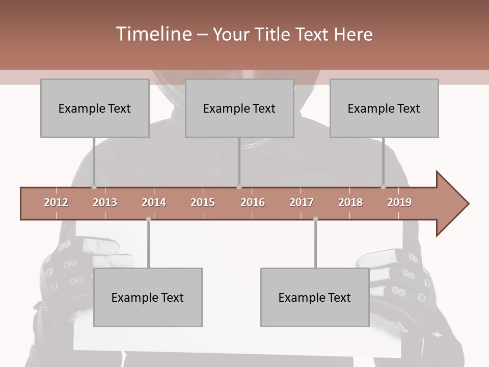 Showing Black Banner PowerPoint Template
