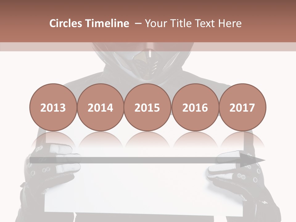 Showing Black Banner PowerPoint Template