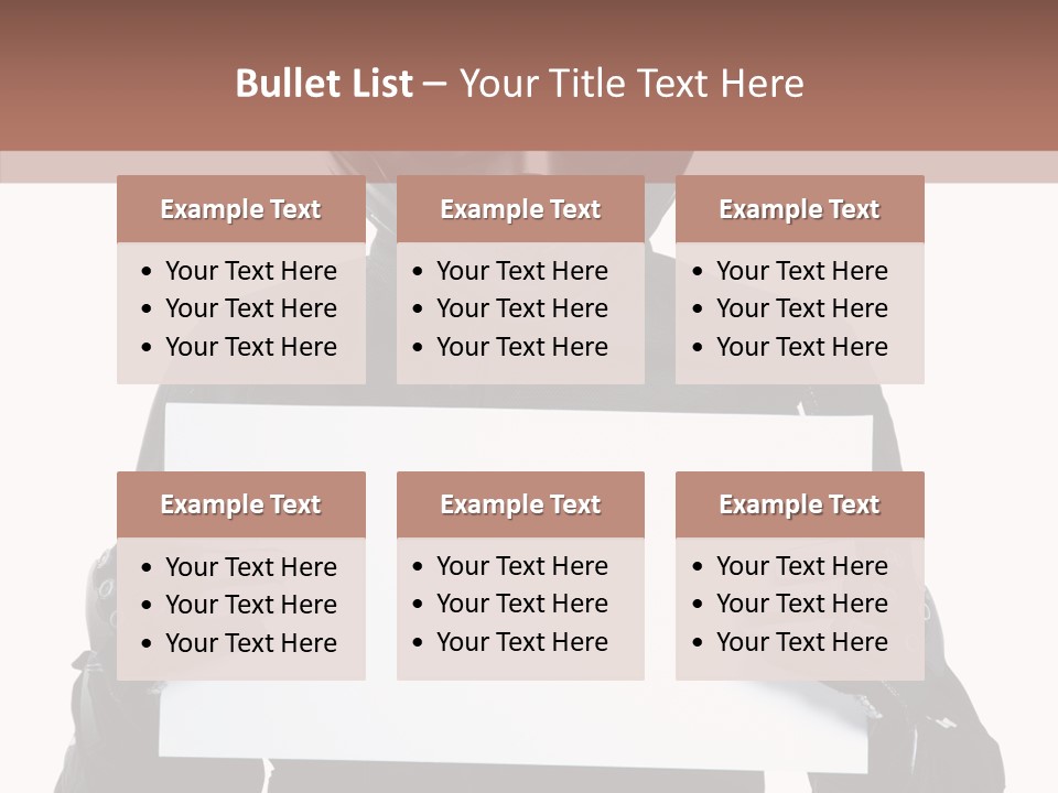 Showing Black Banner PowerPoint Template