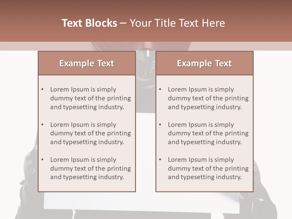 Showing Black Banner PowerPoint Template