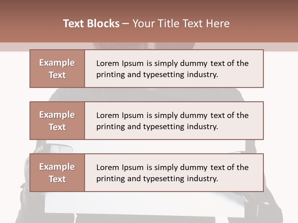 Showing Black Banner PowerPoint Template