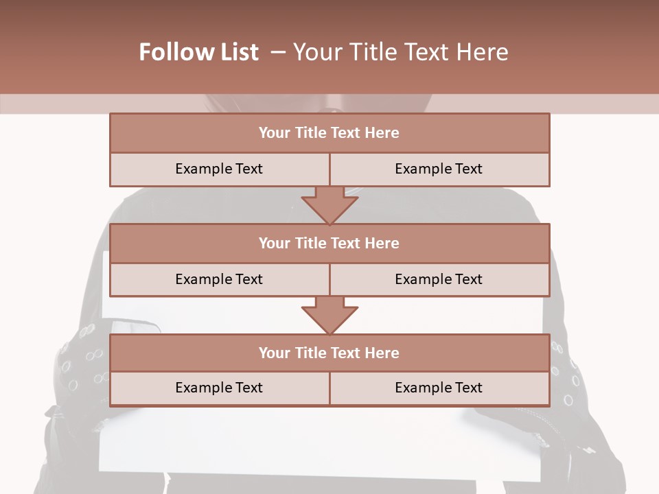 Showing Black Banner PowerPoint Template