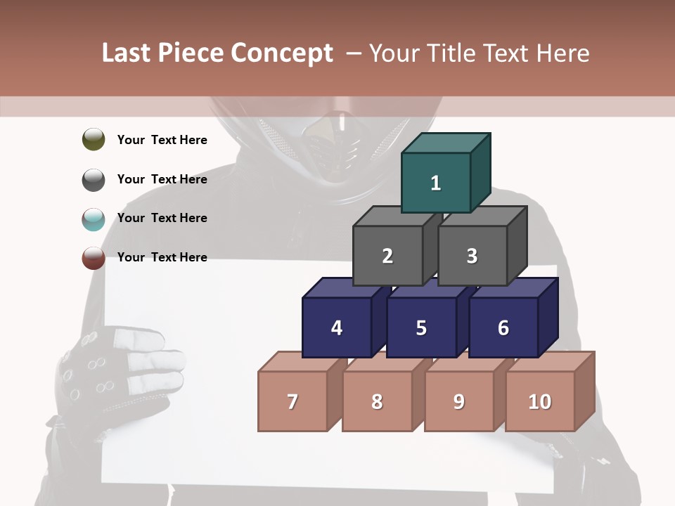 Showing Black Banner PowerPoint Template