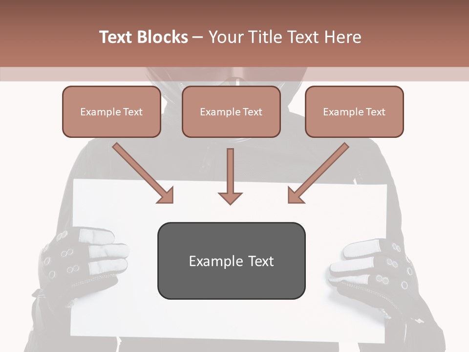 Showing Black Banner PowerPoint Template