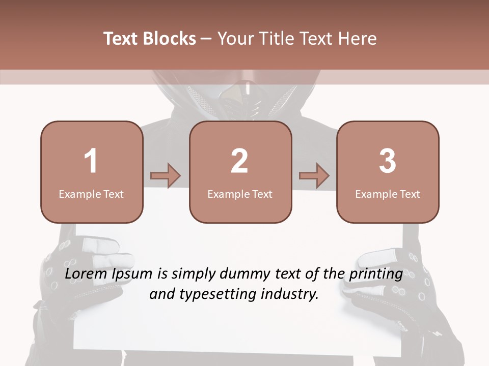 Showing Black Banner PowerPoint Template