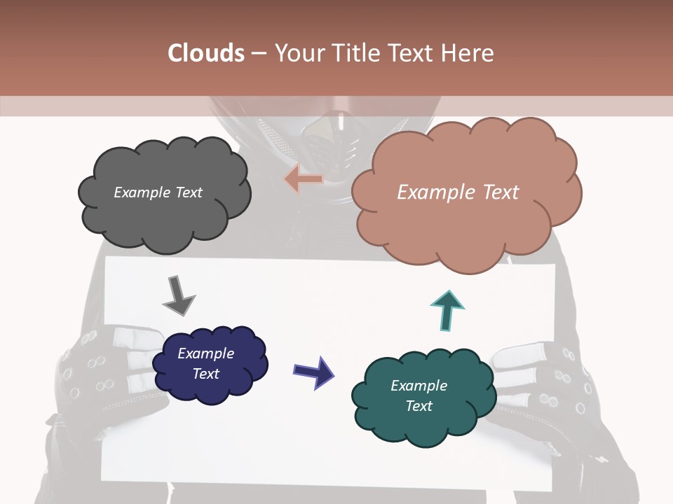 Showing Black Banner PowerPoint Template