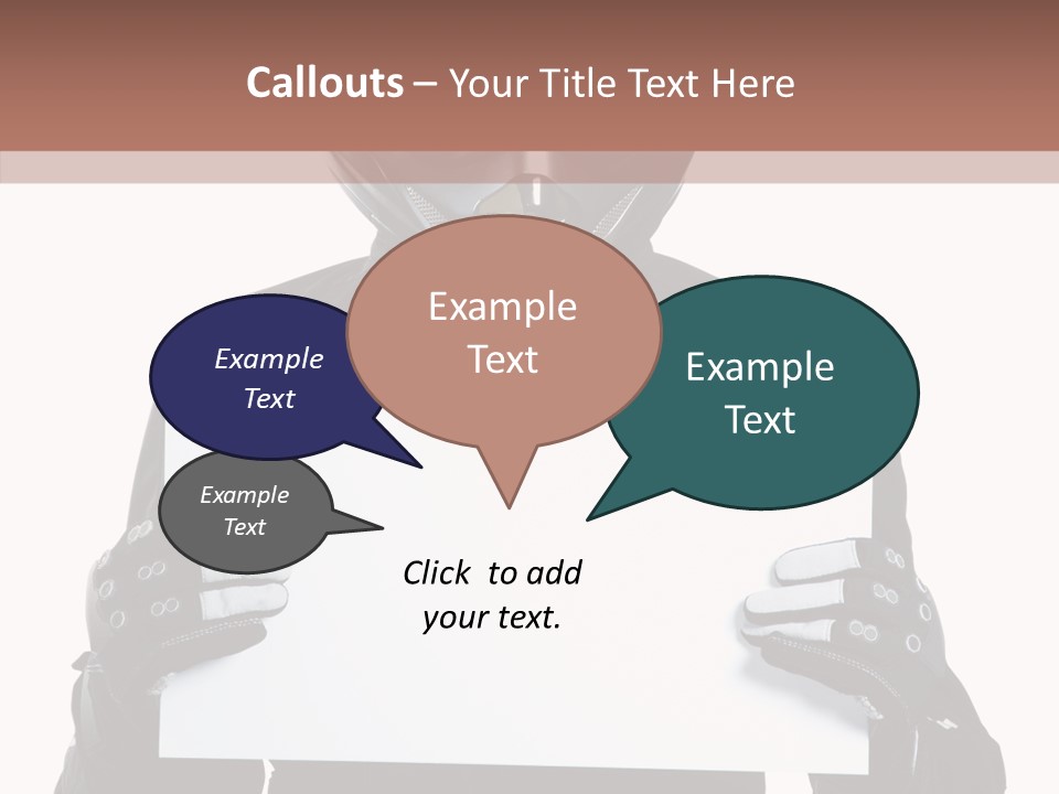 Showing Black Banner PowerPoint Template