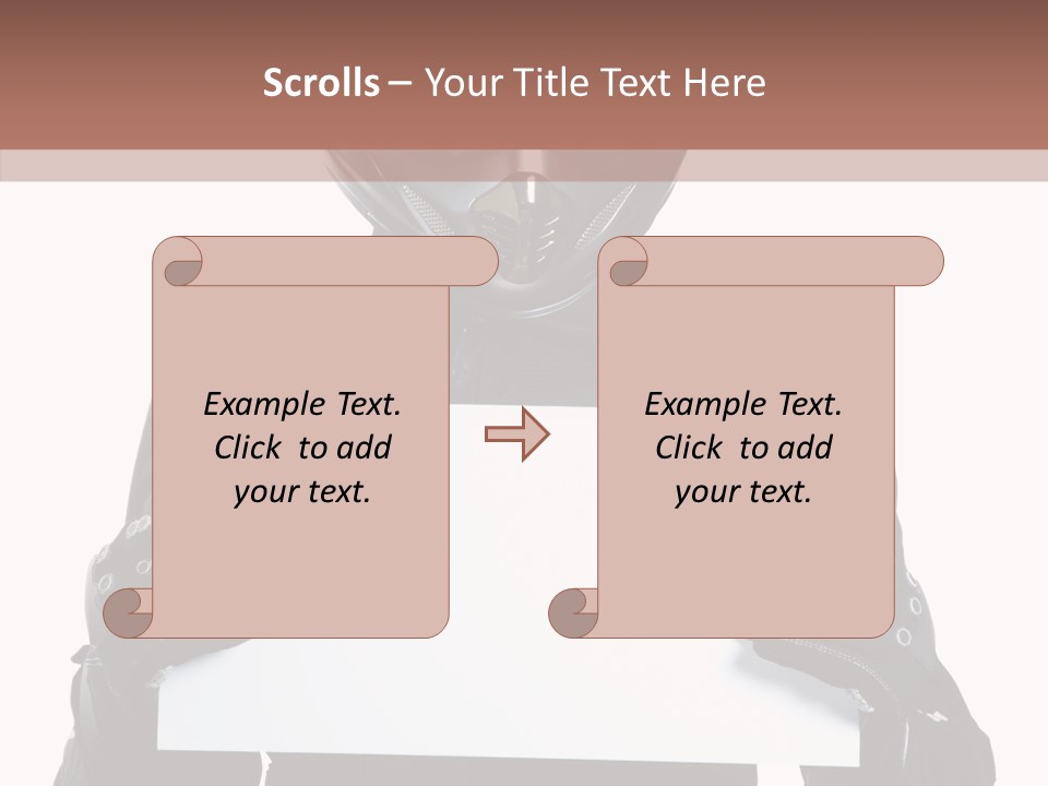Showing Black Banner PowerPoint Template