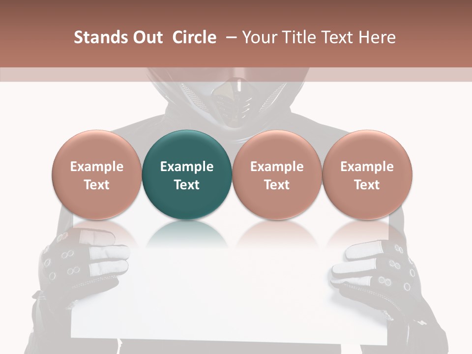 Showing Black Banner PowerPoint Template