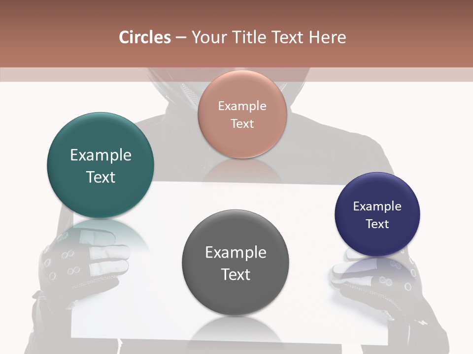 Showing Black Banner PowerPoint Template