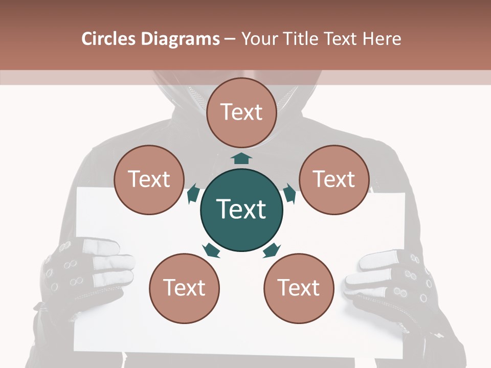 Showing Black Banner PowerPoint Template