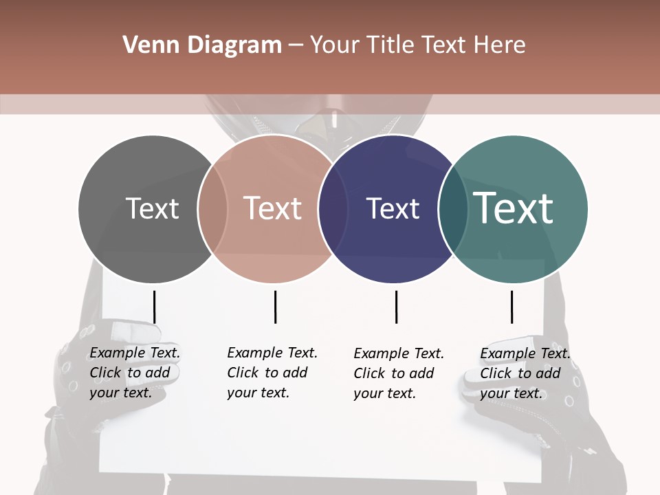 Showing Black Banner PowerPoint Template