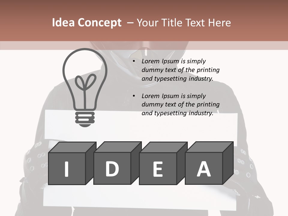 Showing Black Banner PowerPoint Template
