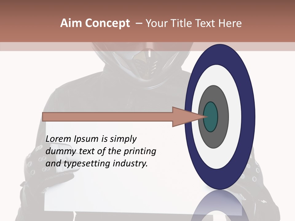 Showing Black Banner PowerPoint Template