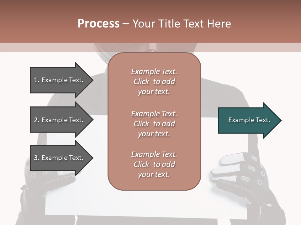 Showing Black Banner PowerPoint Template