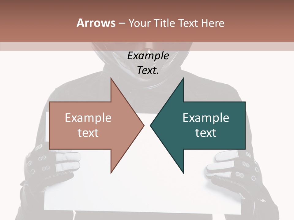 Showing Black Banner PowerPoint Template