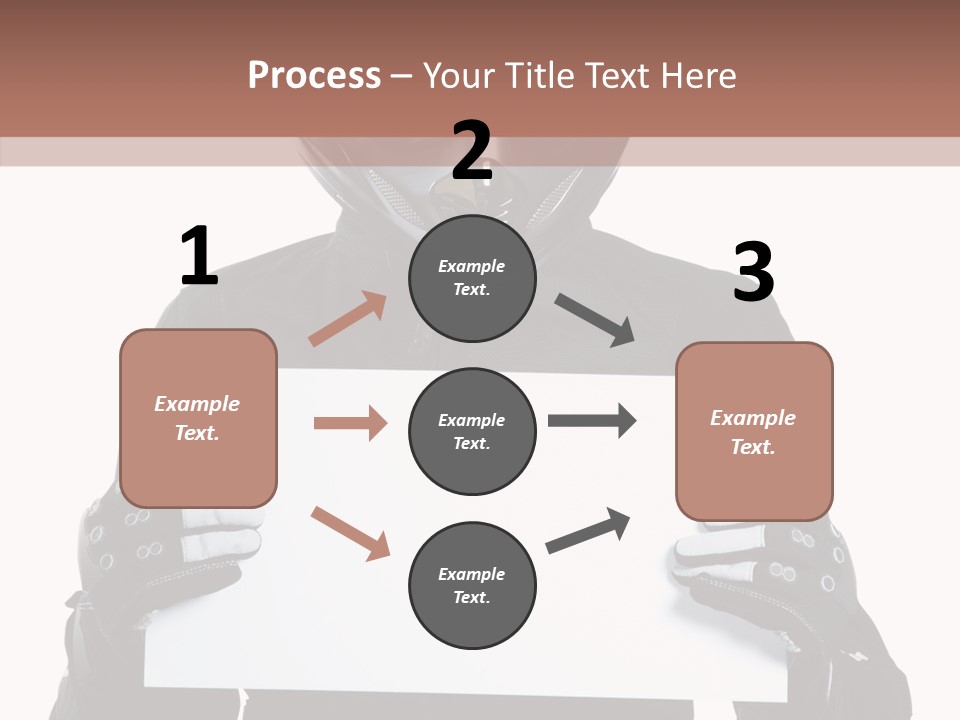 Showing Black Banner PowerPoint Template