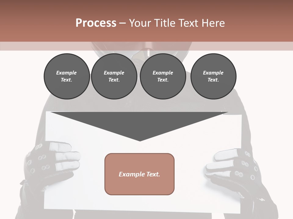 Showing Black Banner PowerPoint Template