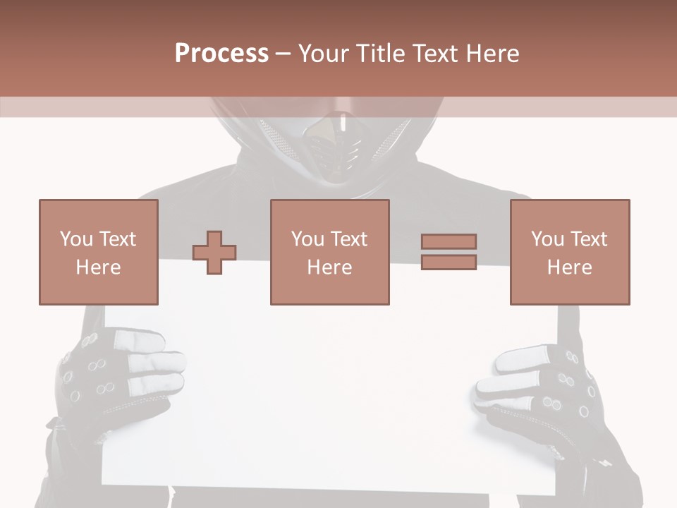 Showing Black Banner PowerPoint Template