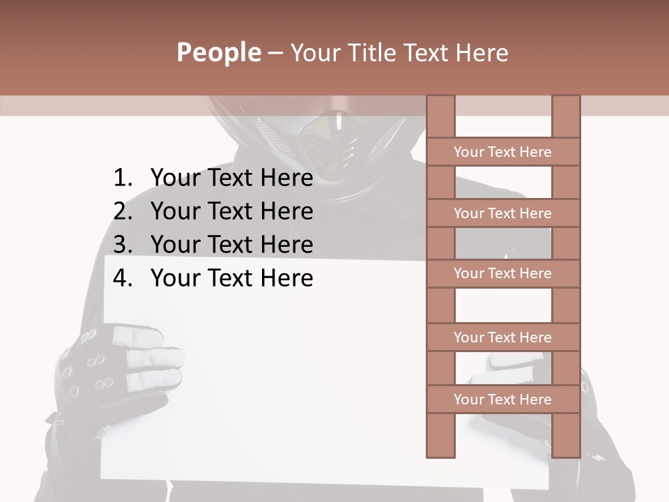 Showing Black Banner PowerPoint Template
