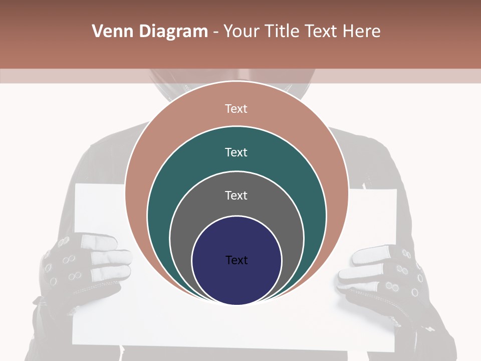 Showing Black Banner PowerPoint Template